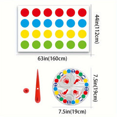 Body Twisting Dance Mat Party Team Building Interactive Toy