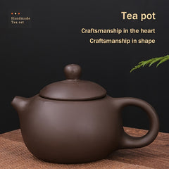 Portable Tea Set: Teapot & 4 Cups for Camping & Travel