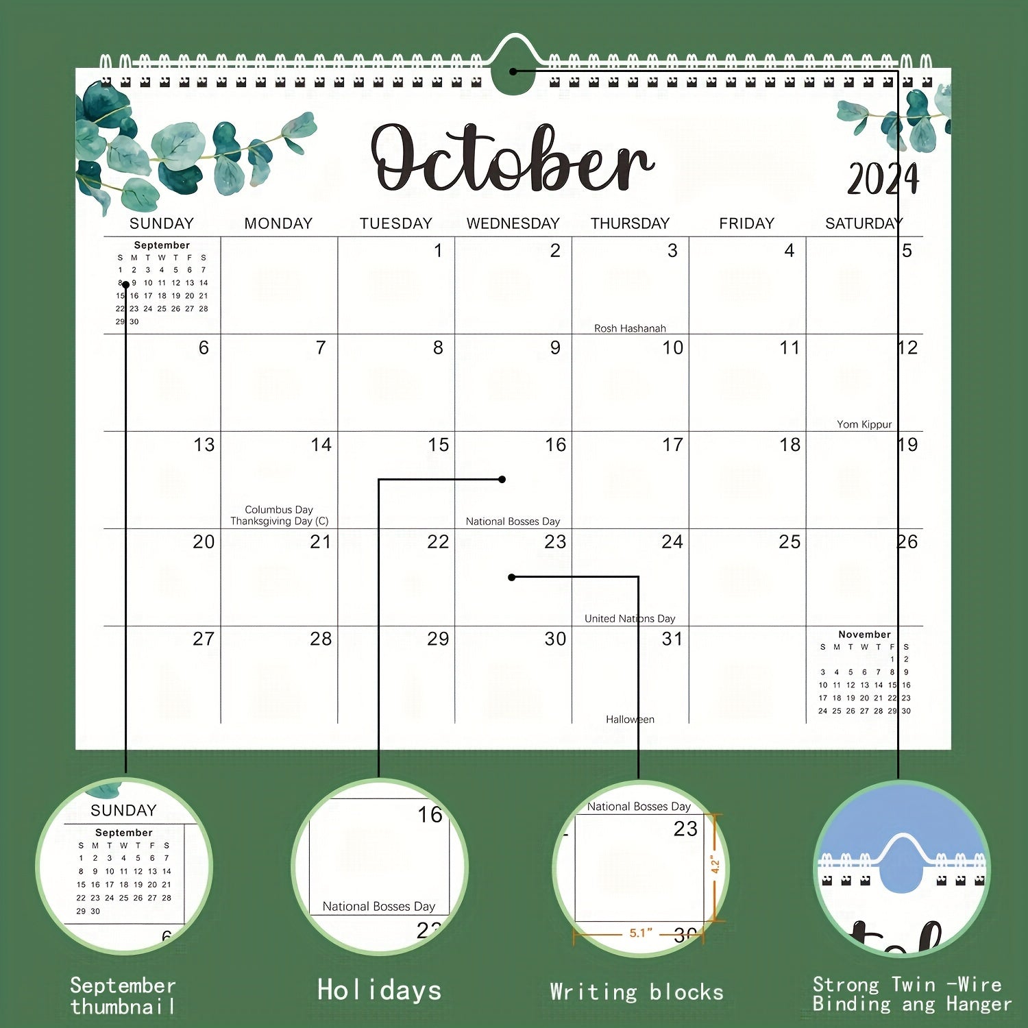 2023 Wall Calendar Jan-Jun 38x29 Thick Paper