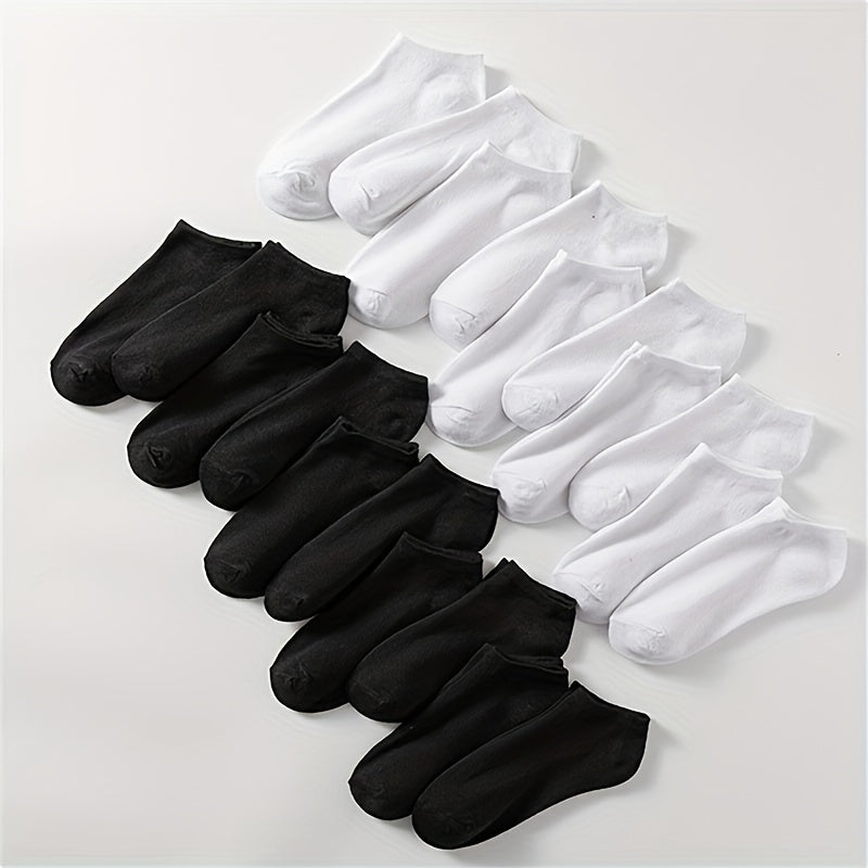 20 Pairs Soft Low Cut Ankle Socks Women's Stockings