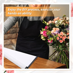 20 Waterproof Floral Wrapping Paper Sheets Fresh Flowers Bouquet Gift Packaging