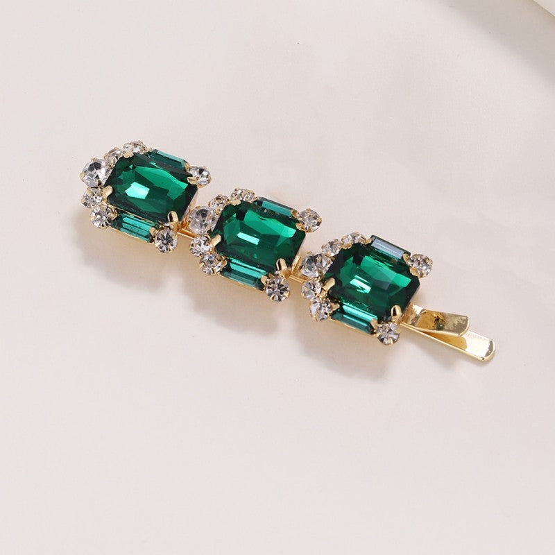 Shining Rhinestone Hair Clip Non Slip Hair Accessory