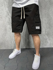 Men's Drawstring Cargo Shorts for Summer