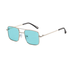 Retro Square Metal Sunglasses for Sun Protection