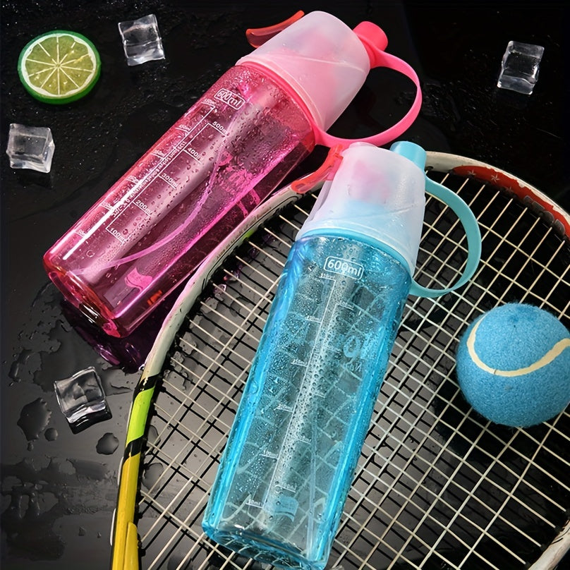 600ml Portable Spray Water Cup for Outdoor Sports