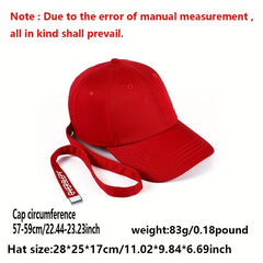 Solid Strap Baseball Cap Lightweight Sunshade Hat