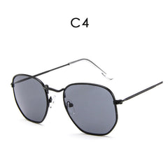 Metal Vintage Polygon Sunglasses