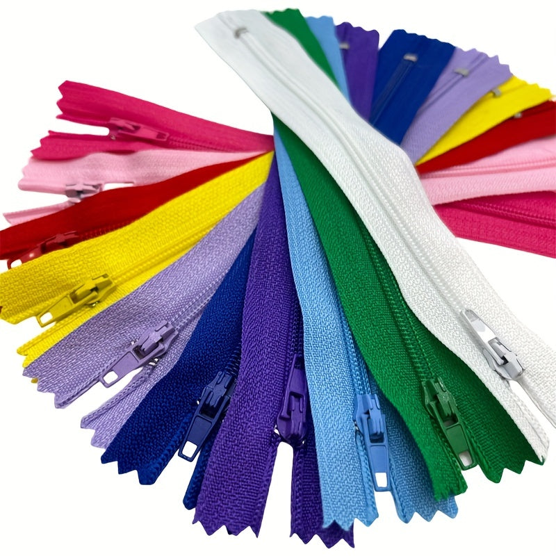 10pcs Mixed Colorful Nylon Coil Zippers Sewing Zippers For Tailor Sewing Crafts