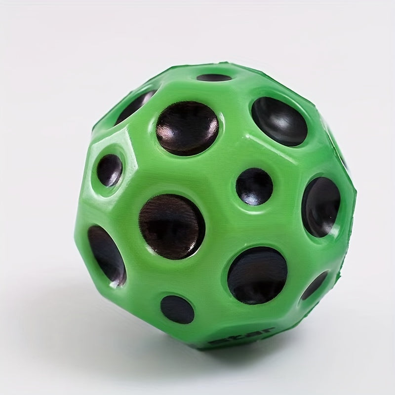 Moon Shape Porous Bouncy Ball High Bouncing Space Ball Sport Training Ball