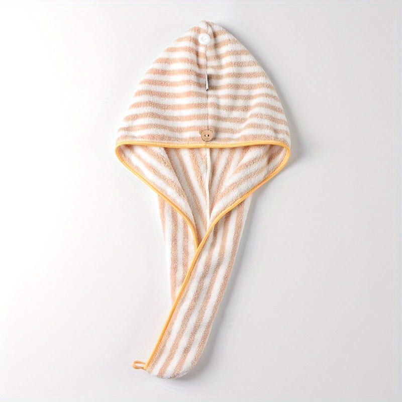 Soft Microfiber Hair Drying Cap Towel Absorbent Quick-drying Shower Cap