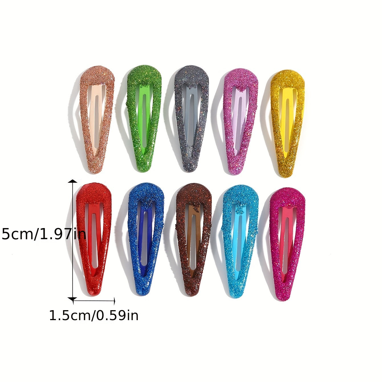 Glitter Snap Clip Metal Hair Clip Hair Accessories