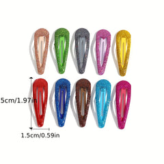 Glitter Snap Clip Metal Hair Clip Hair Accessories