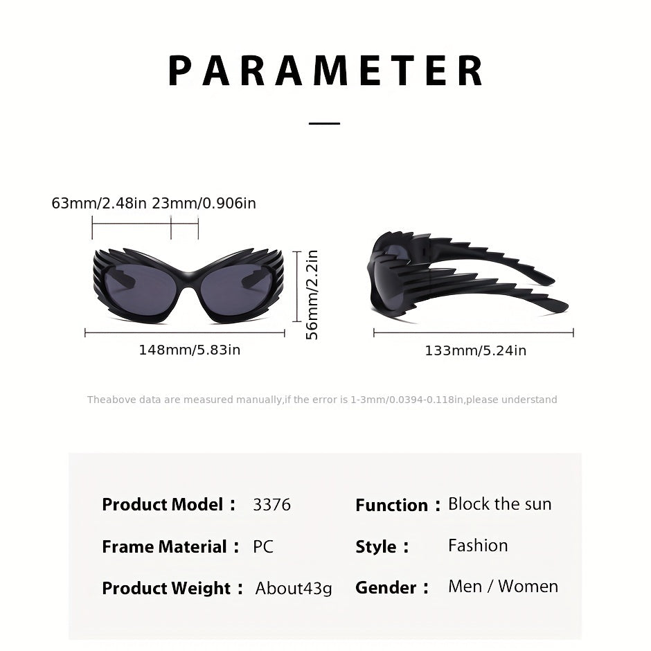 Hedgehog Shaped Sunglasses UV Protection for Men and Women