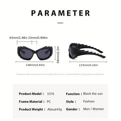 Hedgehog Shaped Sunglasses UV Protection for Men and Women