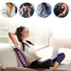 Yoga Acupressure Massage Mat Set with Pillow & Bag