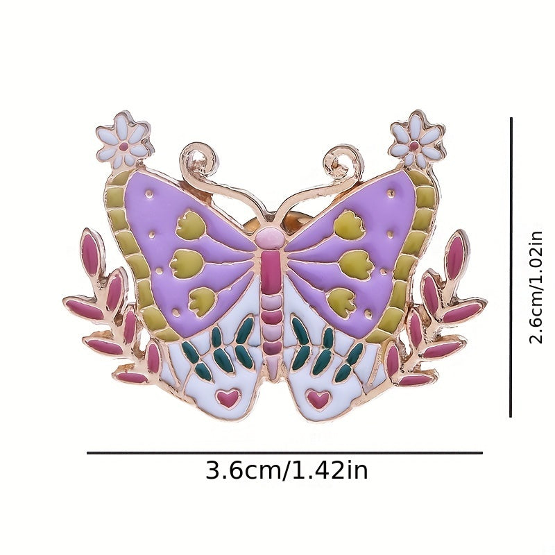 Colorful Butterfly Brooch for Backpack Bag Purse Gift Ornament