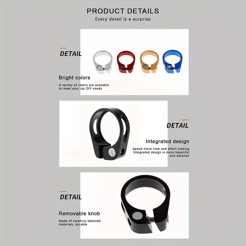 MTB Seat Pipe Clamp 31.8 Screw Hollow Bike Seat Pipe Clamp