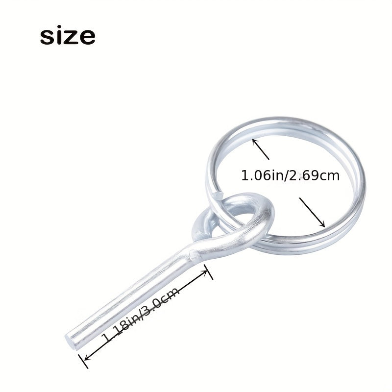 20 Pcs Ultralight Tent Ring Replacement Kit with Pins Galvanized Connectors