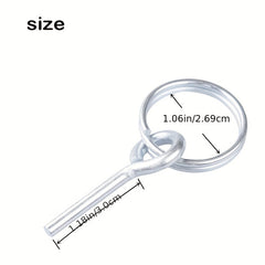 20 Pcs Ultralight Tent Ring Replacement Kit with Pins Galvanized Connectors
