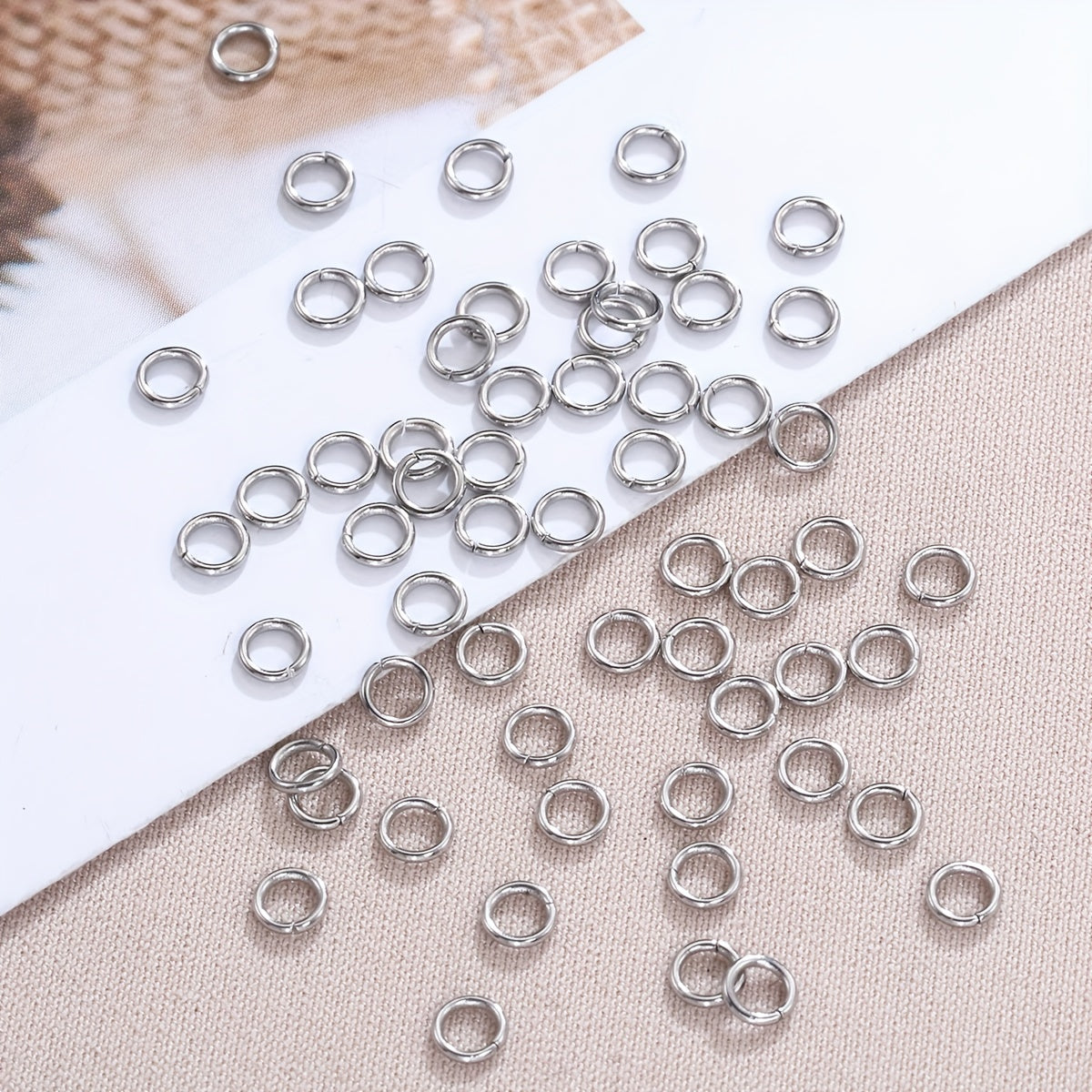 200pcs Stainless Steel Jump Rings for Jewelry Making