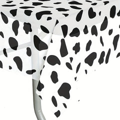 Cow Pattern Disposable Tablecloth Party Home Outdoor Decoration