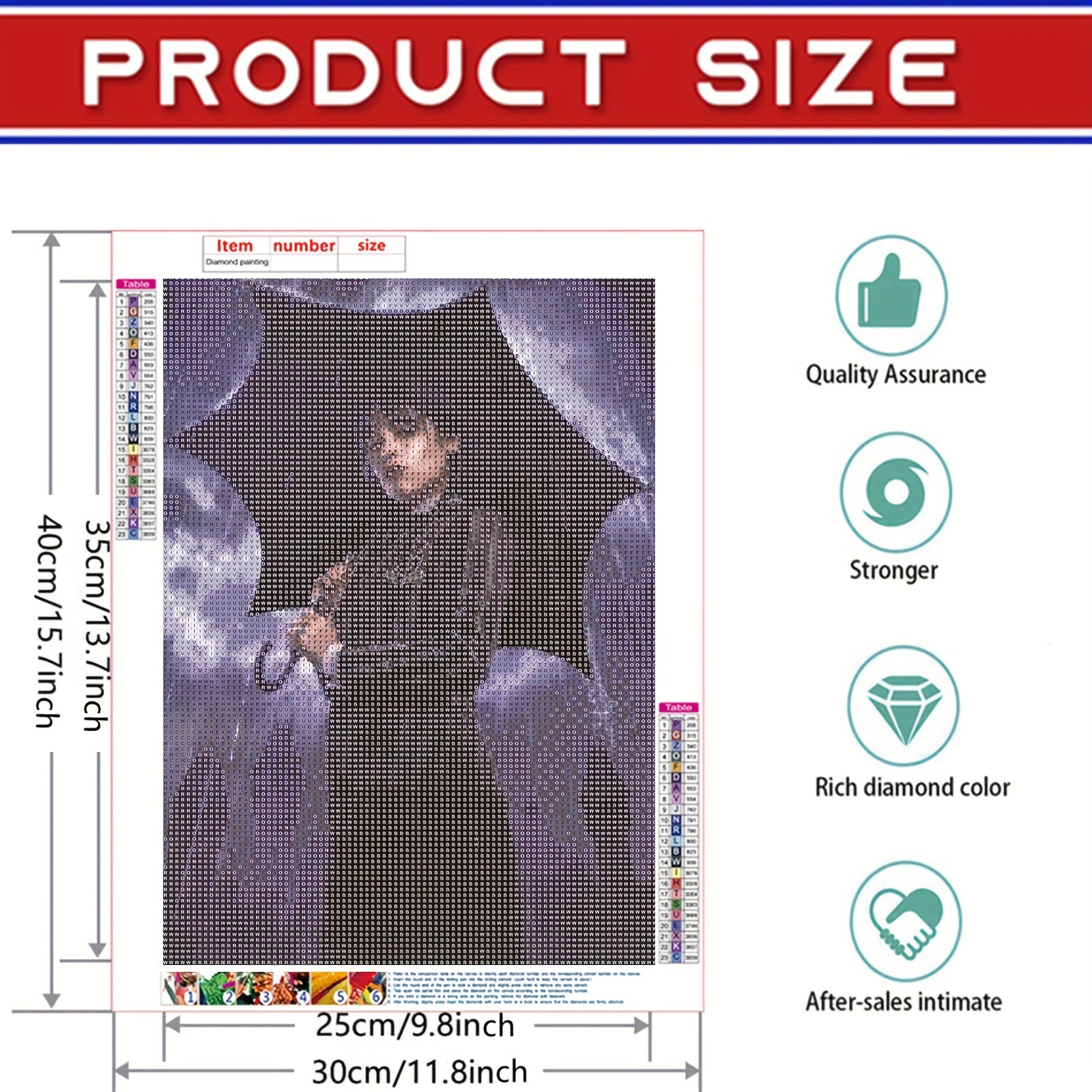 Girl 5D Diamond Painting Full Round Cross Stitch Kit