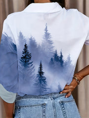  Women's Blouse Long Sleeve Button Up Shirt