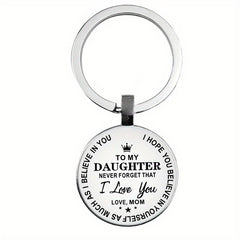 I Love You Son And Daughter Keychain Decoration Wallet Accessories Gift