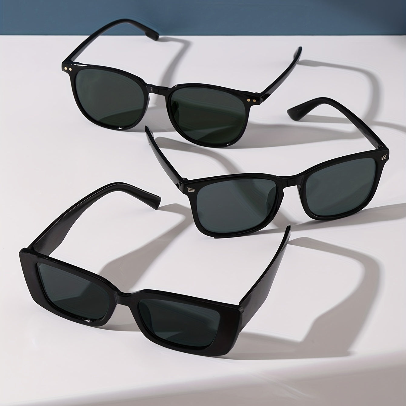 3pcs Men's Travel Casual Sunglasses Set