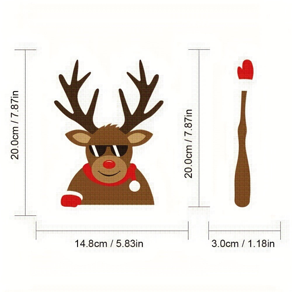 Christmas Car Decoration Sticker Funny Waterproof Self adhesive