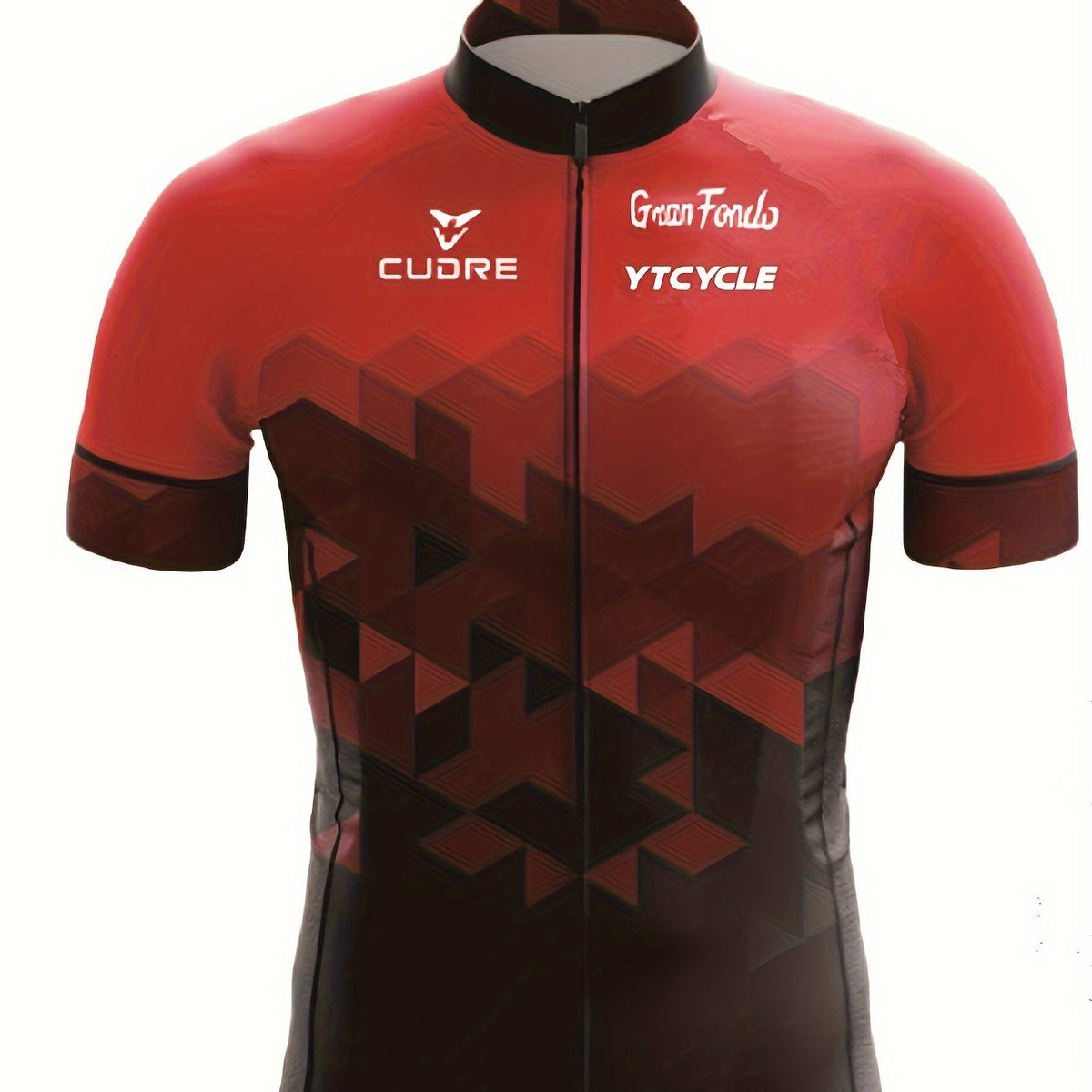 YTCYCLE Men's Geometric Pattern Short Sleeve Cycling Jersey