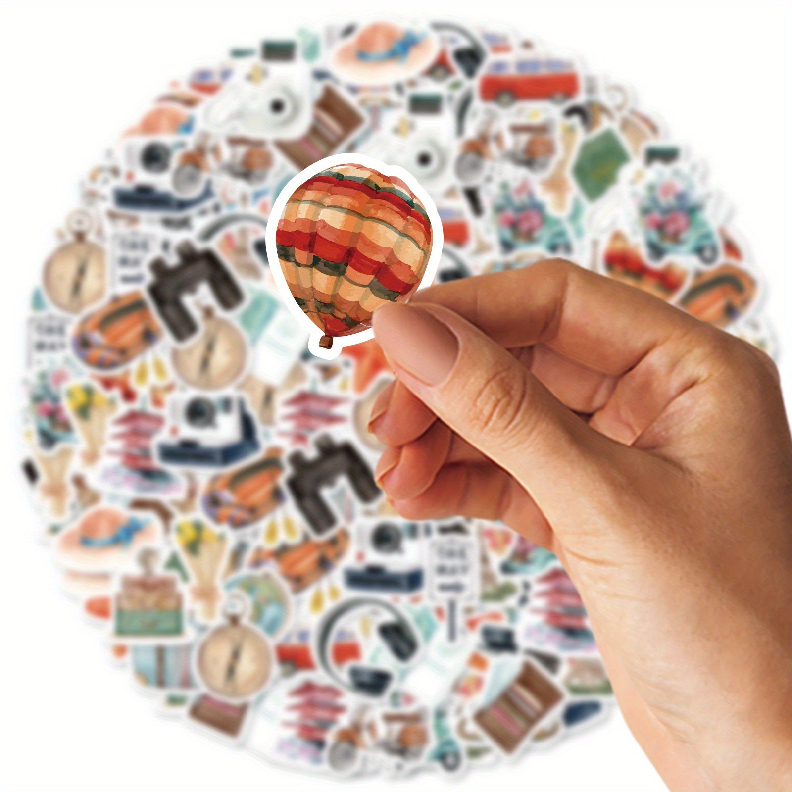 46pcs Around The World Sticker Travel Theme DIY Decoration