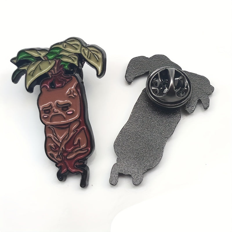 Mandrake Brooch Pin 5.08cm Accessory for Bag, Anime Style Christmas Gift