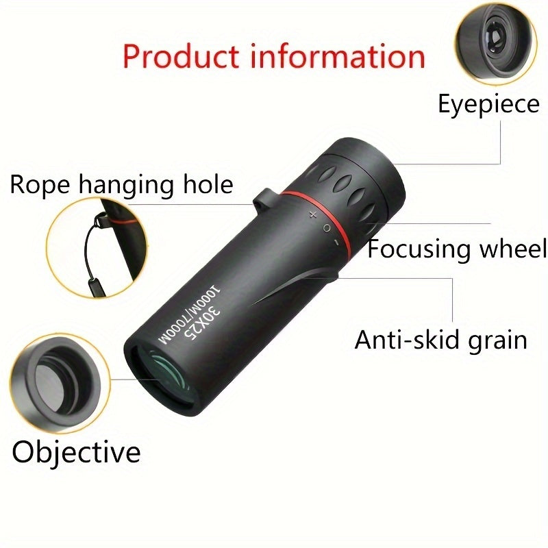 HD Monocular Telescope for Outdoor Bird Watching Concerts Games