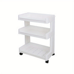 Plastic Storage Rack with Wheels for Snacks Toys and Sundries