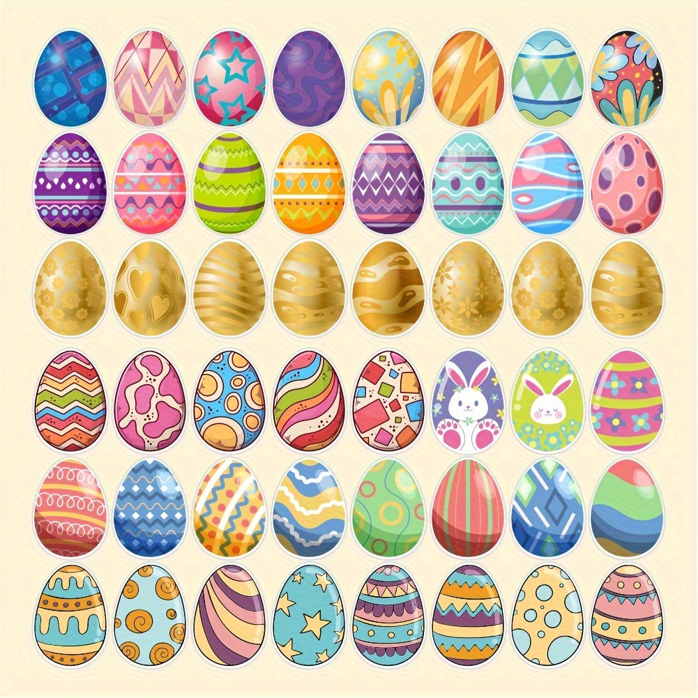 48pcs Easter Bunny Stickers Egg Water Cup Phone Notebook Stickers