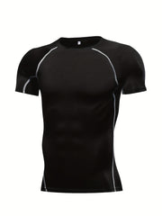 Men's Quick Drying Compression Sports T-Shirt for Gym Running