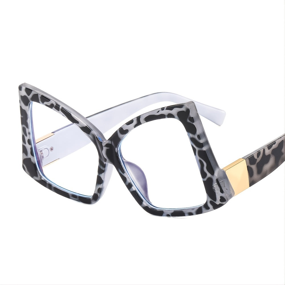 Oversize Butterfly Spectacle Lens Light Blocking Eyeglass Frame