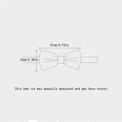 Men's Crystal Rhinestone Wedding Bow Tie