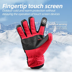 Warm Fleece Ski Gloves Touch Screen Waterproof Outdoor Sports Gloves