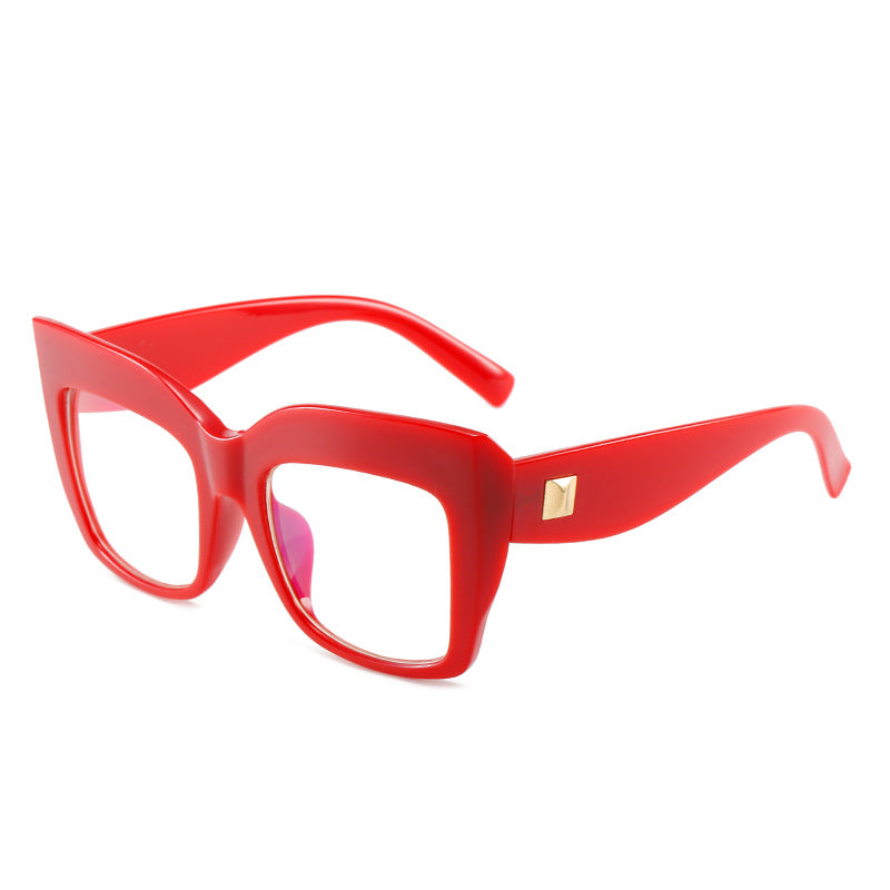 Leopard Cat Eye Glasses Clear Lens Women Eyewear