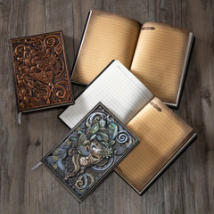 A5 Vintage Mask Pattern Notebook - 100 Sheets