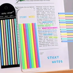 Morandi Neon Highlighter Tape Sticky Page Markers Clear Tabs