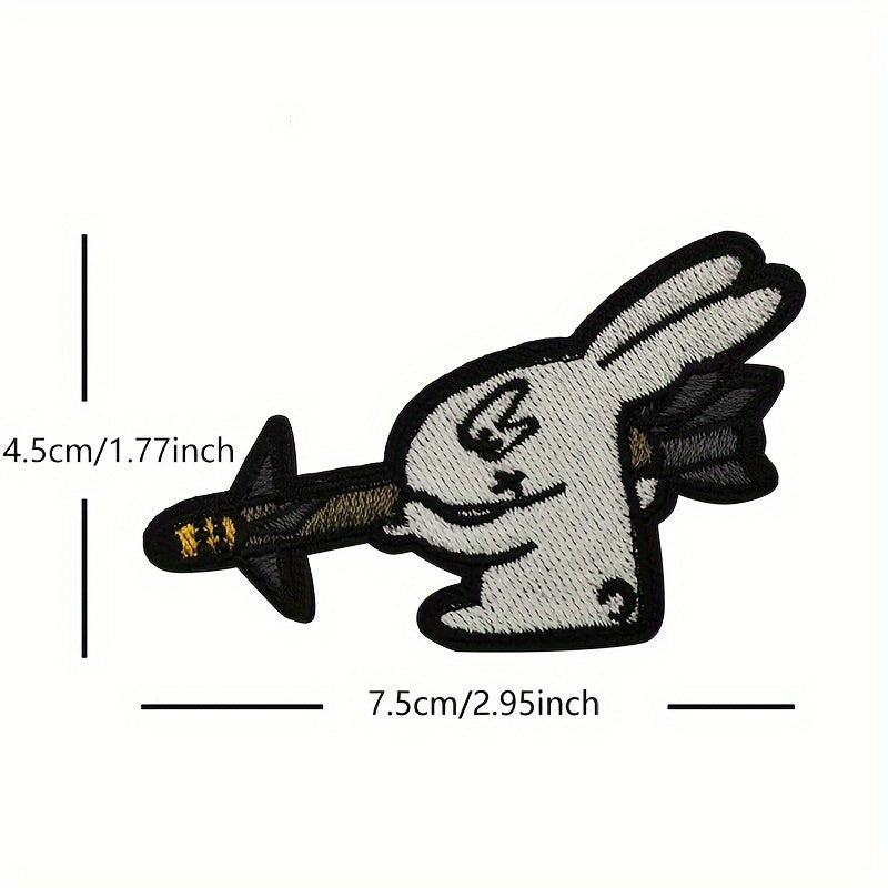 1pc Rabbit Series Patch Embroidered Morale Patches for Bags Uniforms Vests