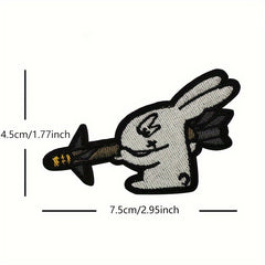 1pc Rabbit Series Patch Embroidered Morale Patches for Bags Uniforms Vests