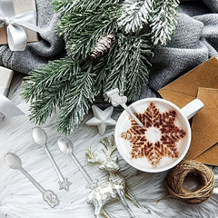 4pcs Christmas Cartoon Gingerbread Spoons