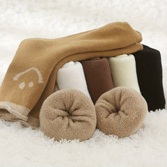 6 Pairs Smiling Face Print Socks - Women's Mid Tube Stockings