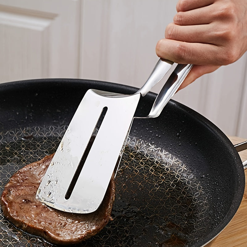 Stainless Steel Frying Shovel Clip for BBQ Pancakes