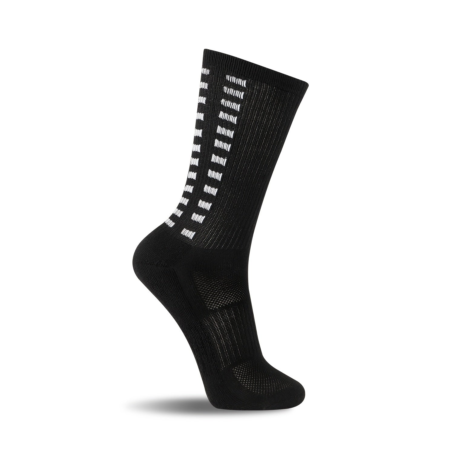 Diabetic Crew Socks (2 Pairs) Polyester Blend Breathable Moisture Wicking