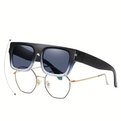 Men's Clip On Sunglasses UV Protection For Outdoor Travel
